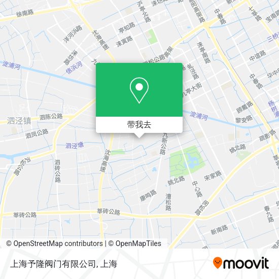 上海予隆阀门有限公司地图