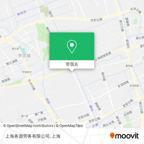 上海务源劳务有限公司地图