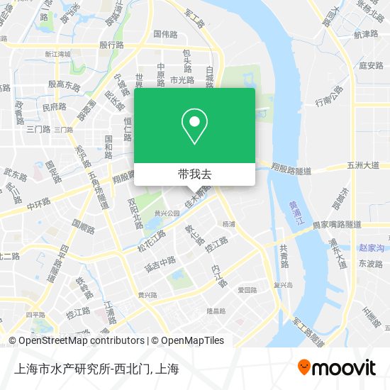 上海市水产研究所-西北门地图