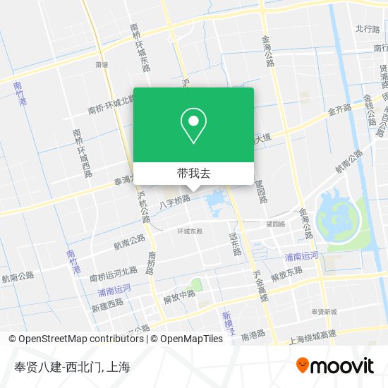 奉贤八建-西北门地图