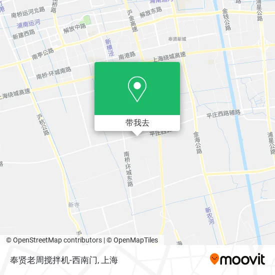 奉贤老周搅拌机-西南门地图