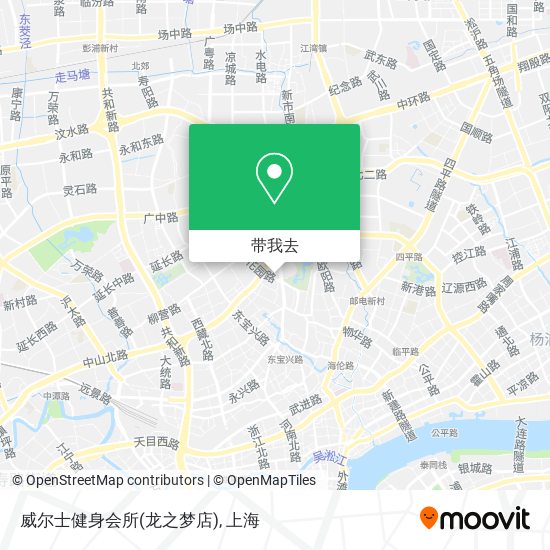 威尔士健身会所(龙之梦店)地图