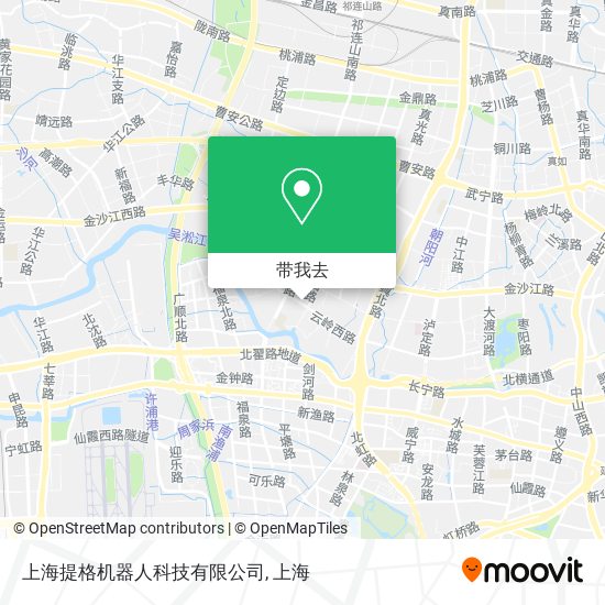 上海提格机器人科技有限公司地图