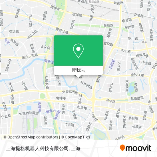 上海提格机器人科技有限公司地图
