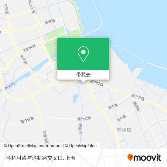 洋桥村路与洋桥路交叉口地图