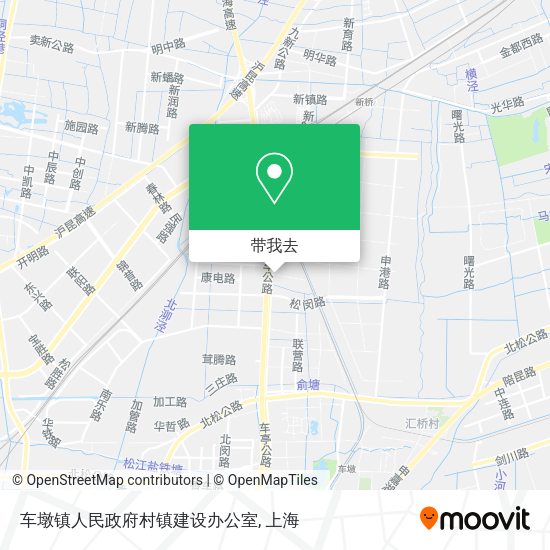 车墩镇人民政府村镇建设办公室地图