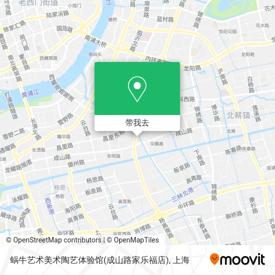 蜗牛艺术美术陶艺体验馆(成山路家乐福店)地图