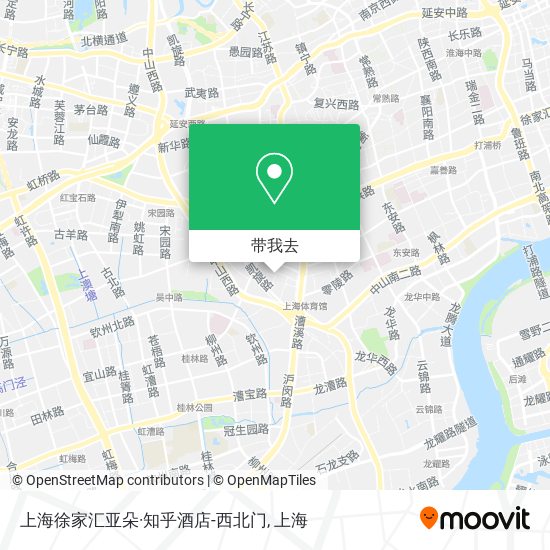 上海徐家汇亚朵·知乎酒店-西北门地图