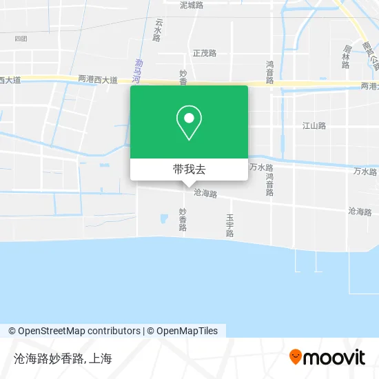 沧海路妙香路地图