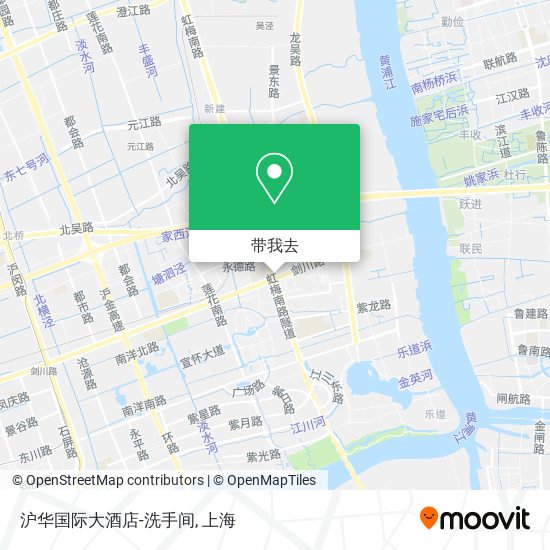 沪华国际大酒店-洗手间地图