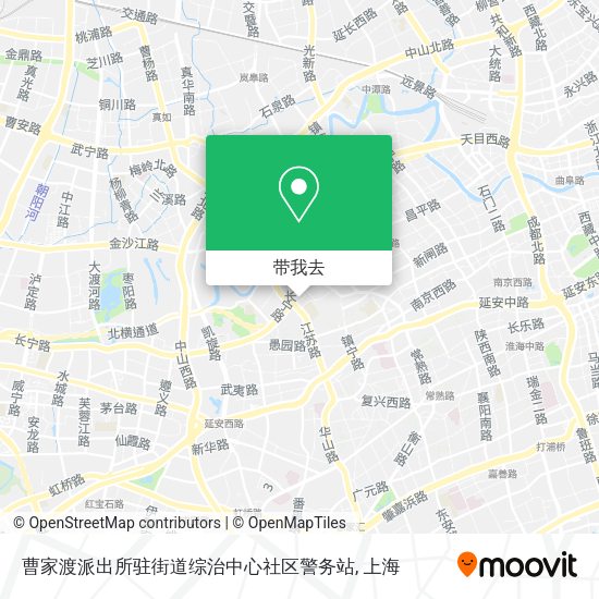 曹家渡派出所驻街道综治中心社区警务站地图