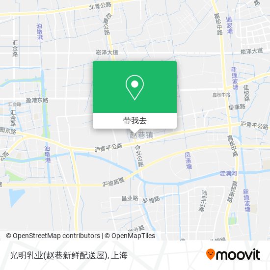 光明乳业(赵巷新鲜配送屋)地图