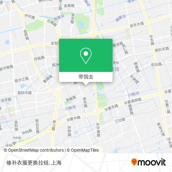 修补衣服更换拉链地图