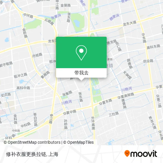 修补衣服更换拉链地图