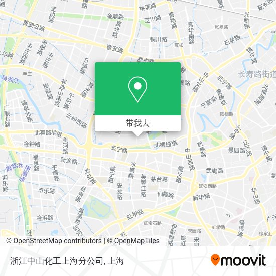 浙江中山化工上海分公司地图