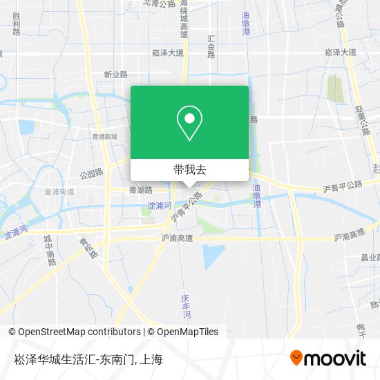 崧泽华城生活汇-东南门地图