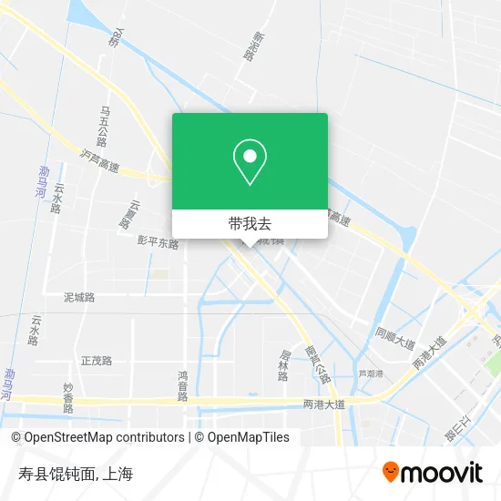 寿县馄钝面地图