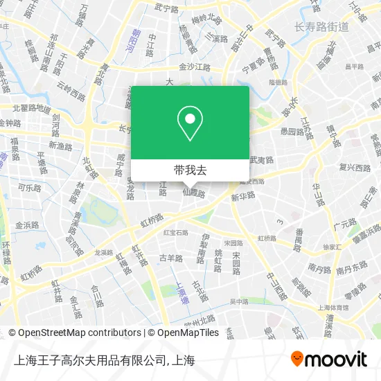 上海王子高尔夫用品有限公司地图