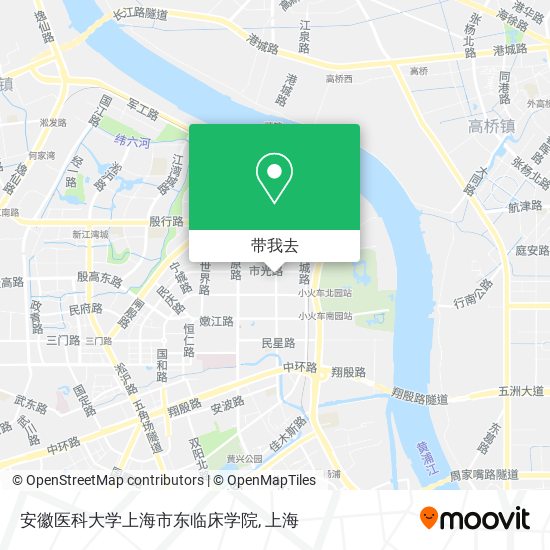 安徽医科大学上海市东临床学院地图