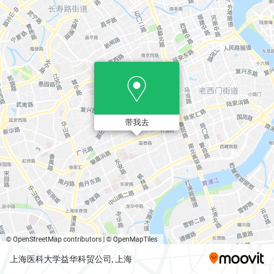 上海医科大学益华科贸公司地图