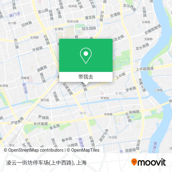 凌云一街坊停车场(上中西路)地图