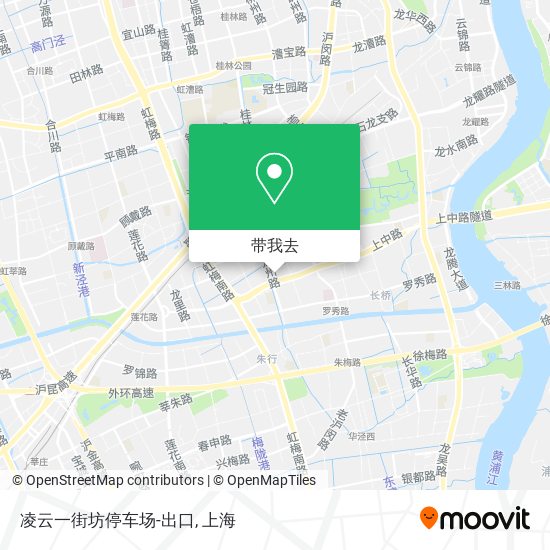 凌云一街坊停车场-出口地图