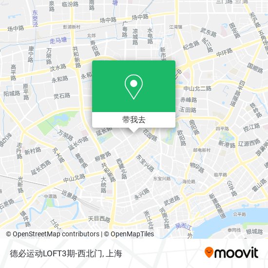 德必运动LOFT3期-西北门地图