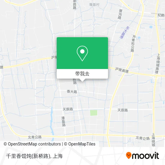 千里香馄饨(新桥路)地图