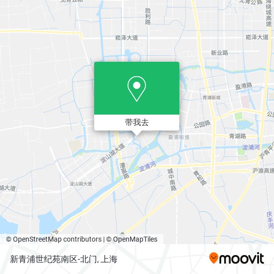 新青浦世纪苑南区-北门地图
