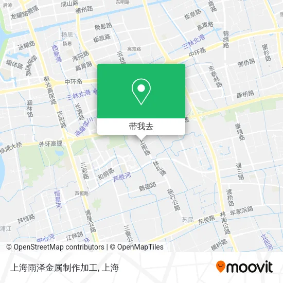 上海雨泽金属制作加工地图