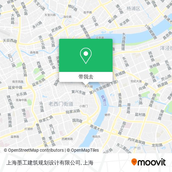 上海墨工建筑规划设计有限公司地图