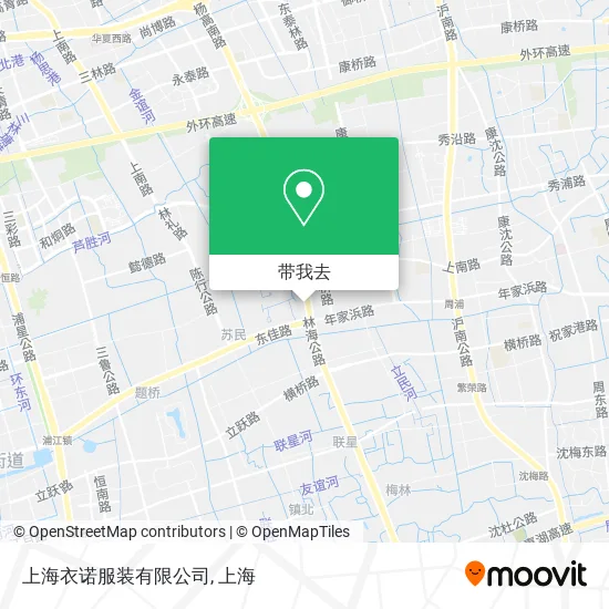 上海衣诺服装有限公司地图
