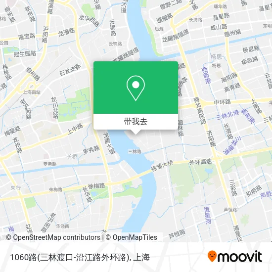 1060路(三林渡口-沿江路外环路)地图