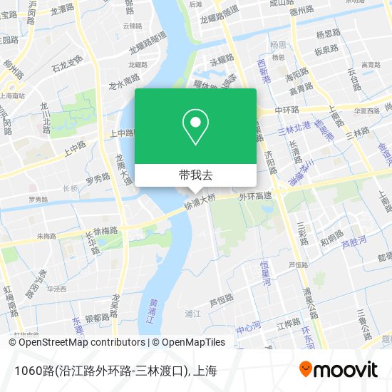1060路(沿江路外环路-三林渡口)地图