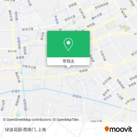 绿波花园-西南门地图