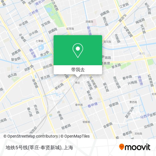 地铁5号线(莘庄-奉贤新城)地图