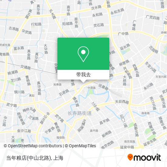 当年粮店(中山北路)地图