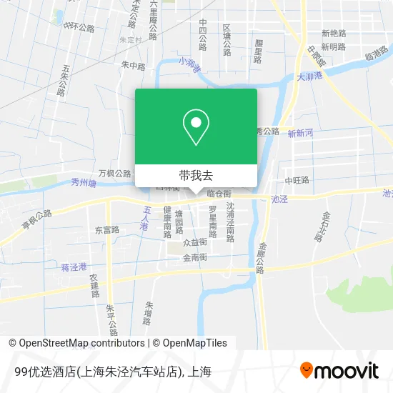 99优选酒店(上海朱泾汽车站店)地图