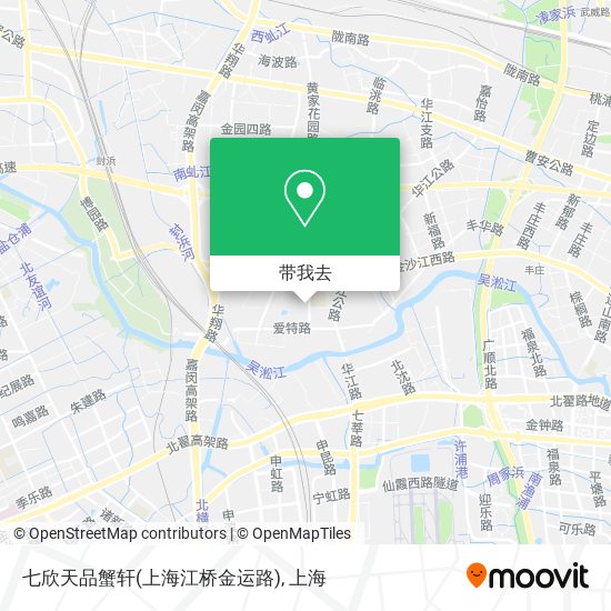 七欣天品蟹轩(上海江桥金运路)地图