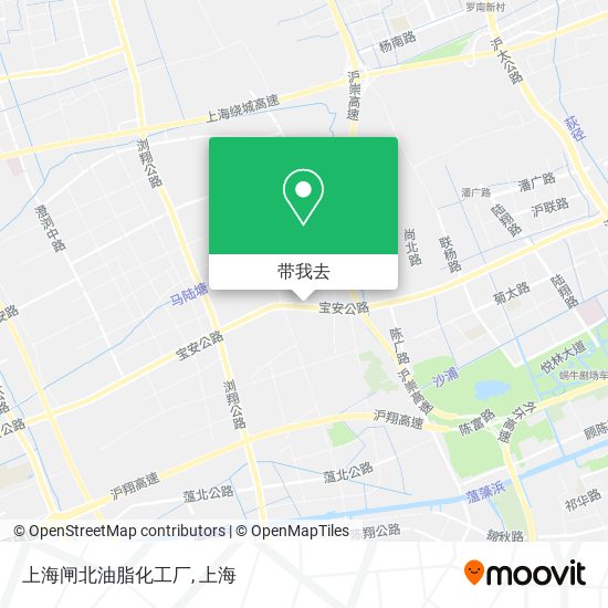 上海闸北油脂化工厂地图
