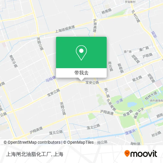 上海闸北油脂化工厂地图