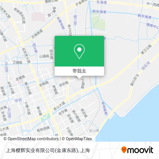 上海樱辉实业有限公司(金康东路)地图