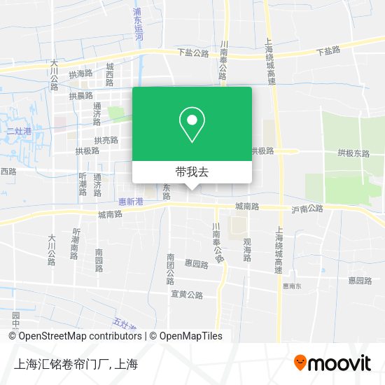 上海汇铭卷帘门厂地图