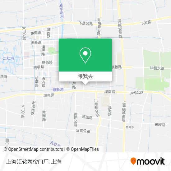 上海汇铭卷帘门厂地图