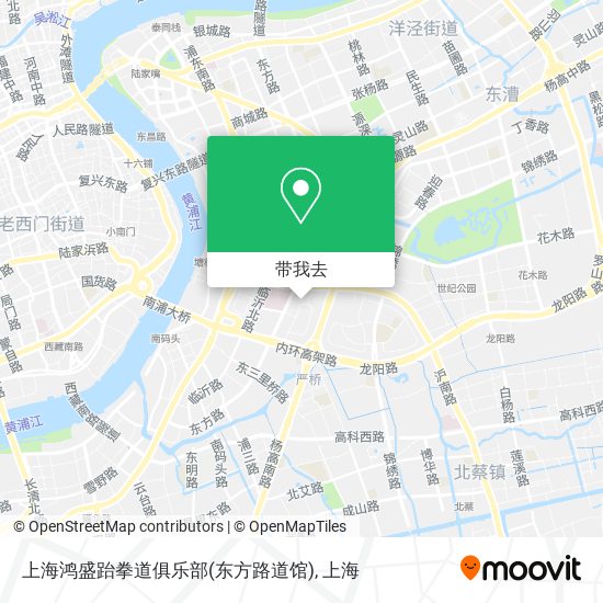 上海鸿盛跆拳道俱乐部(东方路道馆)地图