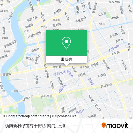 杨南新村绿茵苑十街坊-南门地图