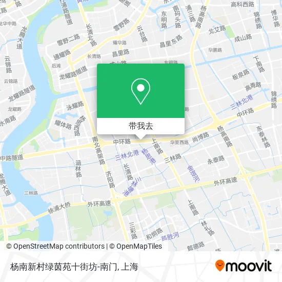 杨南新村绿茵苑十街坊-南门地图
