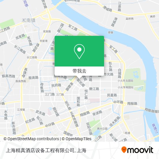 上海精真酒店设备工程有限公司地图