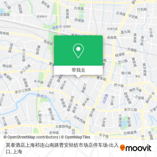 莫泰酒店上海祁连山南路曹安轻纺市场店停车场-出入口地图