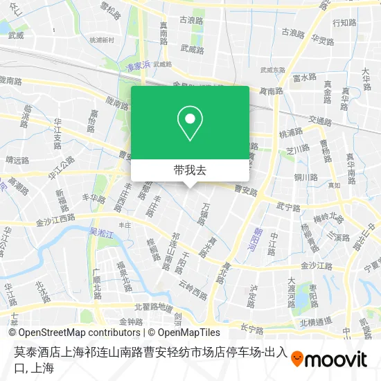 莫泰酒店上海祁连山南路曹安轻纺市场店停车场-出入口地图